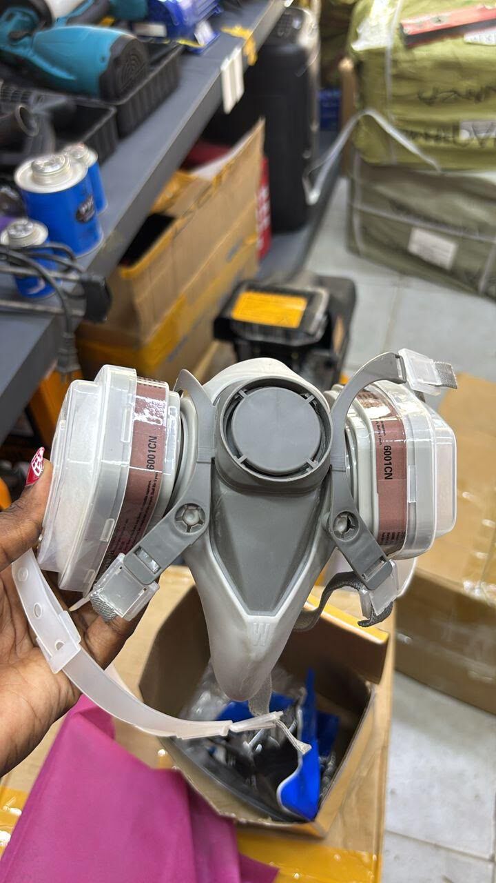 Respirator mask with two filters